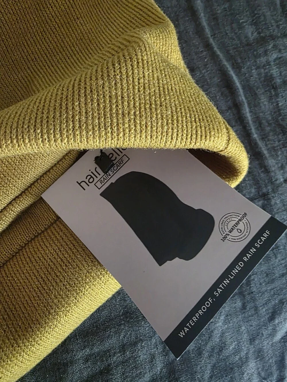Mustard Yellow Waterproof Scarf